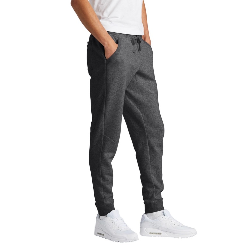 CSG men’s size L joggers with pockets, fleece line, drawstring waist gray color
